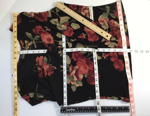 Brittany Black Womens Blouse SUPER ELEGANT Evening Wear Stretch Sheer S/M USA - Picture 4 of 12