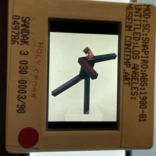 Joel Shapiro “Untitled" Minimalism 35mm Art Slide