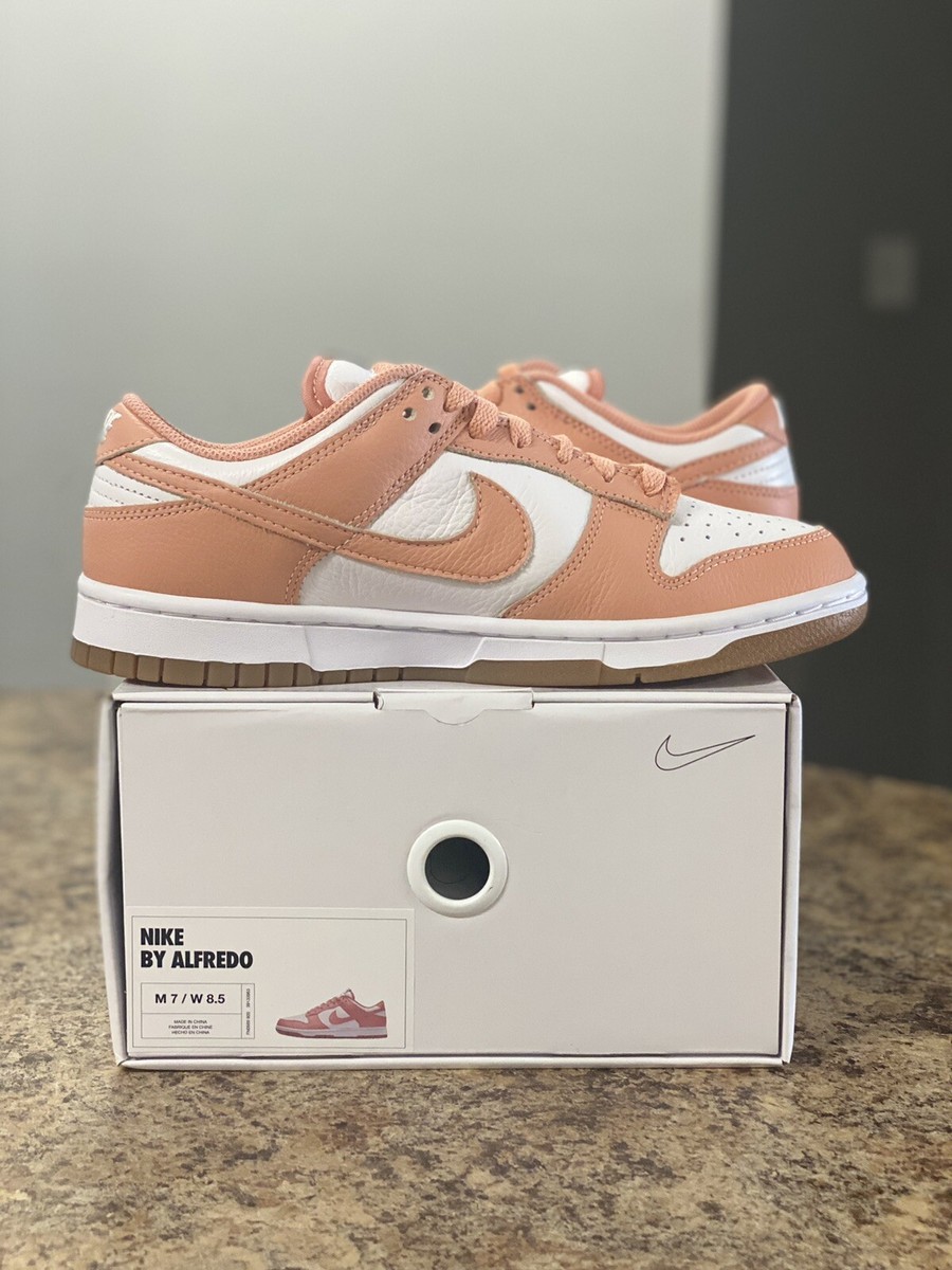 Nike Dunk Low “By You”Pale Coral Women's size 8.5 / Men's 7 New