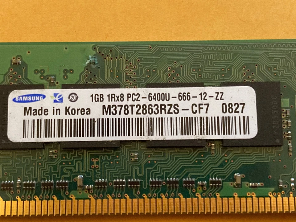 Samsung 1GB 1Rx8 PC2-3200U 333-10-A1 DIMM - Image 2 of 2