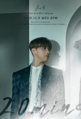 2PM JUN.K [20 MINS] 3rd Mini Album CD+POSTER+Photo Book+4 Card K