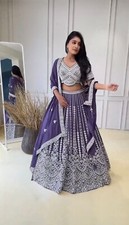 DESIGNER LEHENGA CHOLI INDIAN WEAR PARTY WEDDING DESIGNER NEW LEHENGA BLOUSE EID