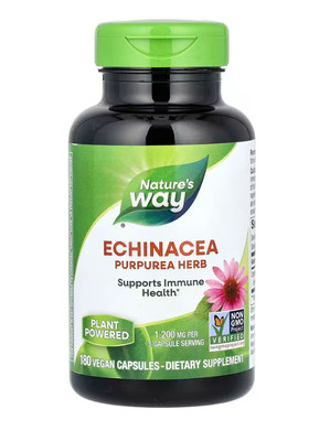 Nature's Way, Echinacea Purpurea, 1.200 mg, 180 vegane Kapseln