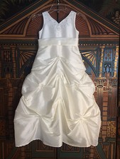 Girls Size 5/6 Mori Lee Off-white / Ivory Formal / Wedding Dress