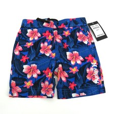 Hurley Boys Floral Swim Trunks Signal Blue Size 4T Tropical Print NWT 35