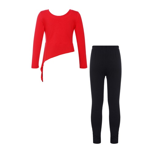 Girls Two-piece Set Lightweight Outfits Stretchy Activewear Training Tracksuit - Picture 62 of 73