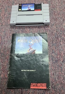 Final Fantasy Mystic Quest (Super Nintendo) SNES (Tested&Works Well)Ships Immed.