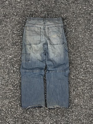 Outfit Vintage Y2K Philadelphia Eagles NFL Footbal Baggy Denim Jeans Hose Amerik