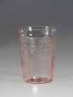 Vintage Deco Hocking Glass Pink Princess Water Tumbler c.1931