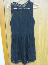 Women's Express  Sleeveless Black Dress Lace  Size XSmall