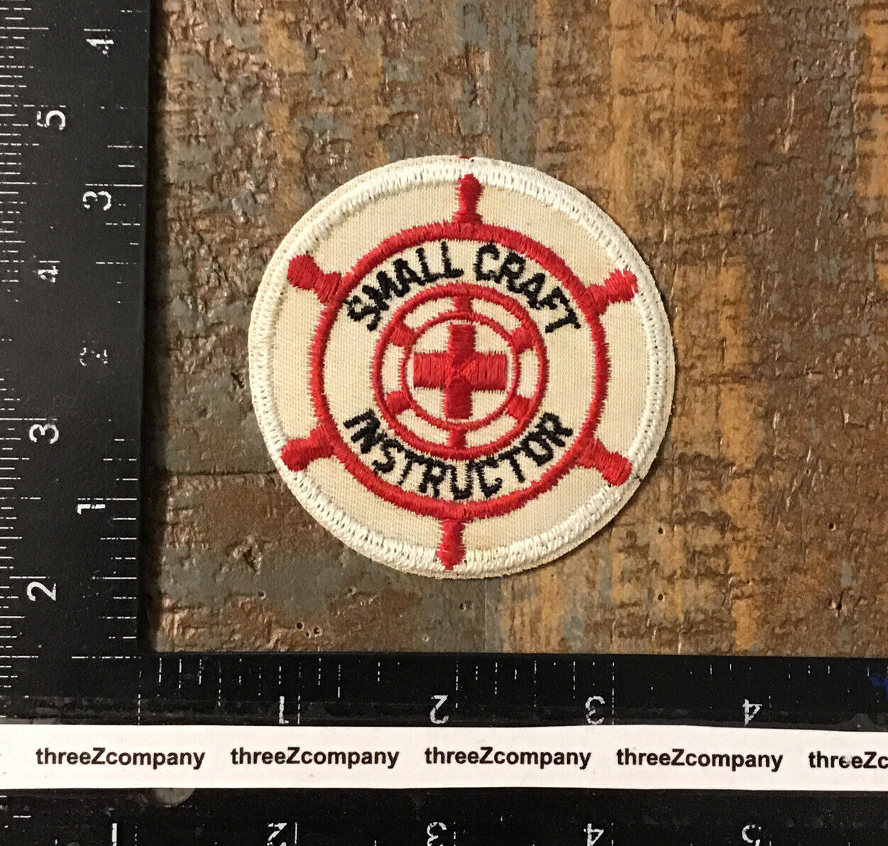 Vtg American Red Cross Small Craft Instructor Patch ARC Twill