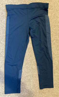 Women s Sports Leggings Size S 10 Sloggi Move Fly Capri Smokey Blue