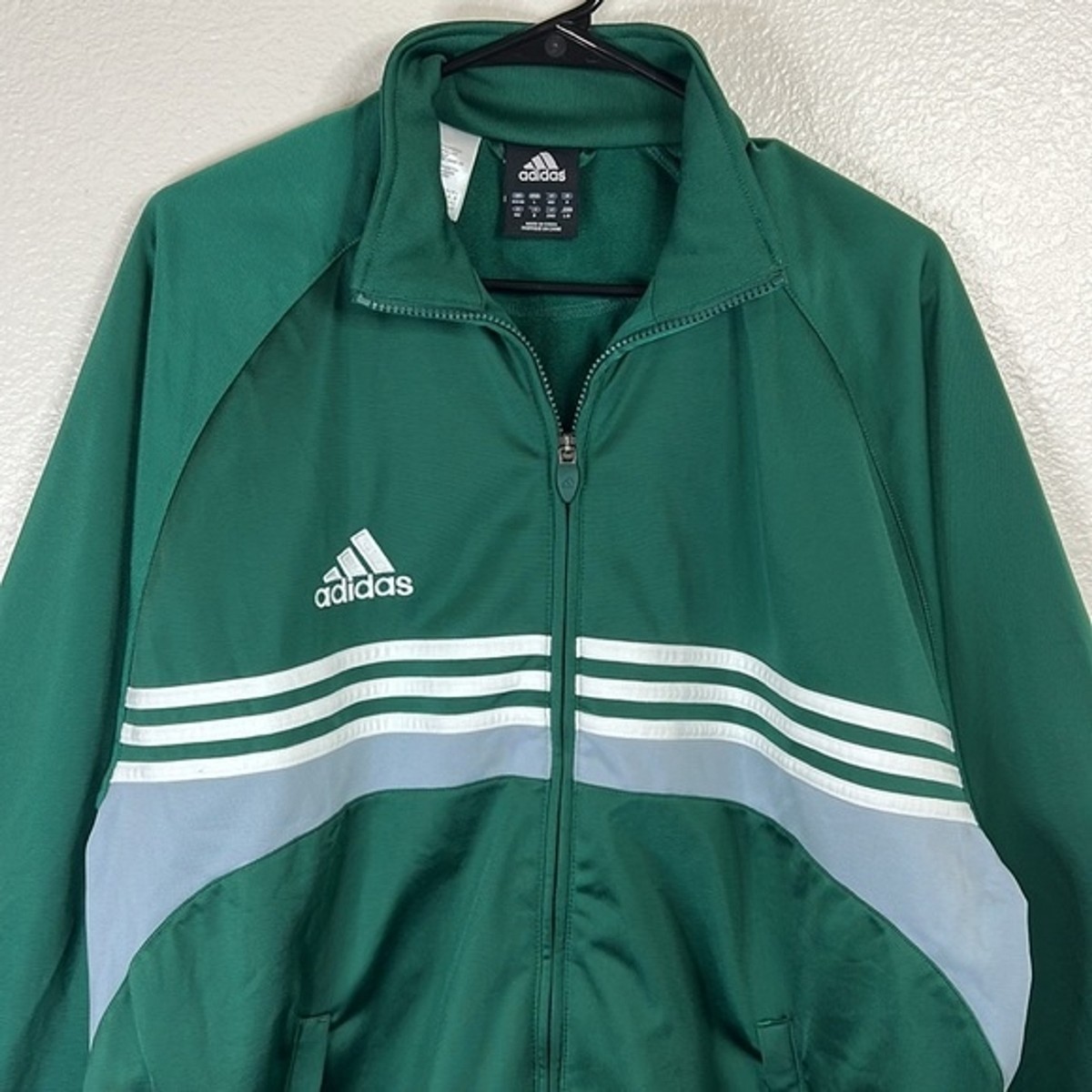 adidas ヴィンテージ、グリーン ジップアップジャケット Vintage Adidas Green Full Zip Sweatshirt Size: L | eBay