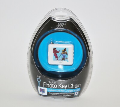  VR3 Digital 72+ Photo Keychain Rechargeable Battery Easel USB  N.o.s Vintage 