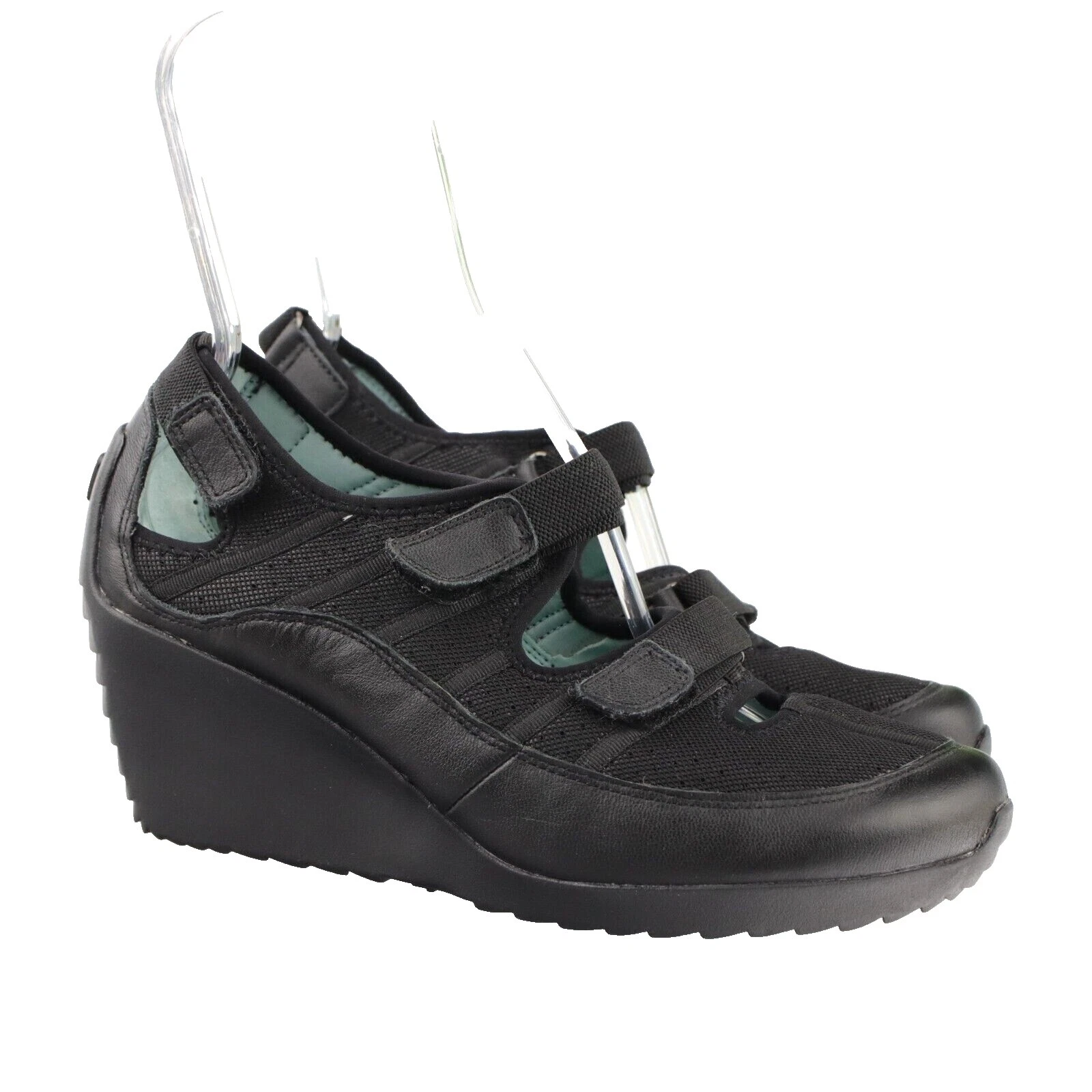 Cuña tacones superiores de cuero Tsubo