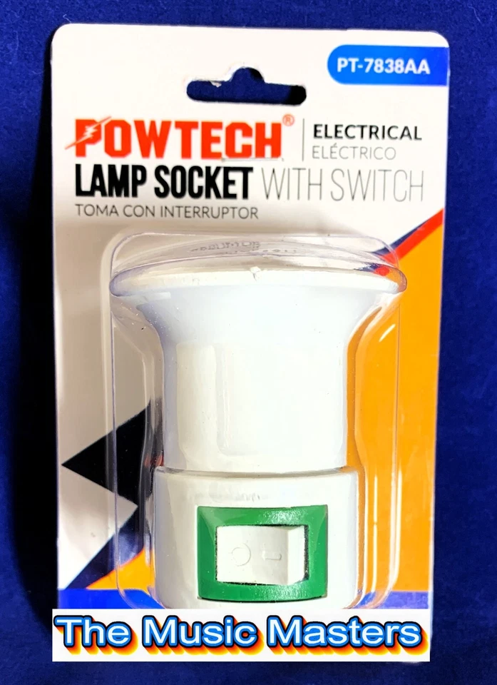 2X Electrical AC Wall Outlet Light Bulb LAMP SOCKET ADAPTER ON/OFF Power Switch - Image 2 of 4