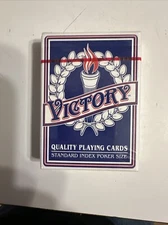 New and Sealed Victory Pack Standard Index Premium Playing Cards BLUE