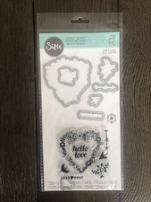 Sizzix Framelits with Stamps - HELLO LOVE
