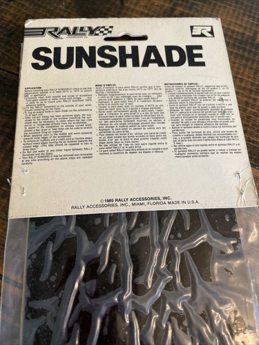 Vintage Rally Sunshade 4wd 4x4 Truck Car Window Tint Decal Graphics Retro NOS - Picture 6 of 9