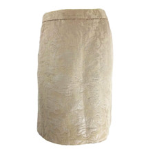 Marni Size IT 42 US 6 Jacquard Tapestry Pencil Skirt Tan Brown Career Italy