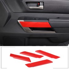 ABS Red Inner Door Panel Strip Trim Cover For...