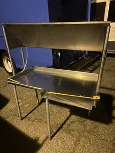 Advance Tabco Clean Side Dish Table W Top Drain Shelve / Drying Rack