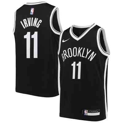 ウェア Brooklyn Nets Kyrie AUGmaeJersey L Nike Kyrie Irving Men's #11 Brooklyn Nets Icon Swingman Black