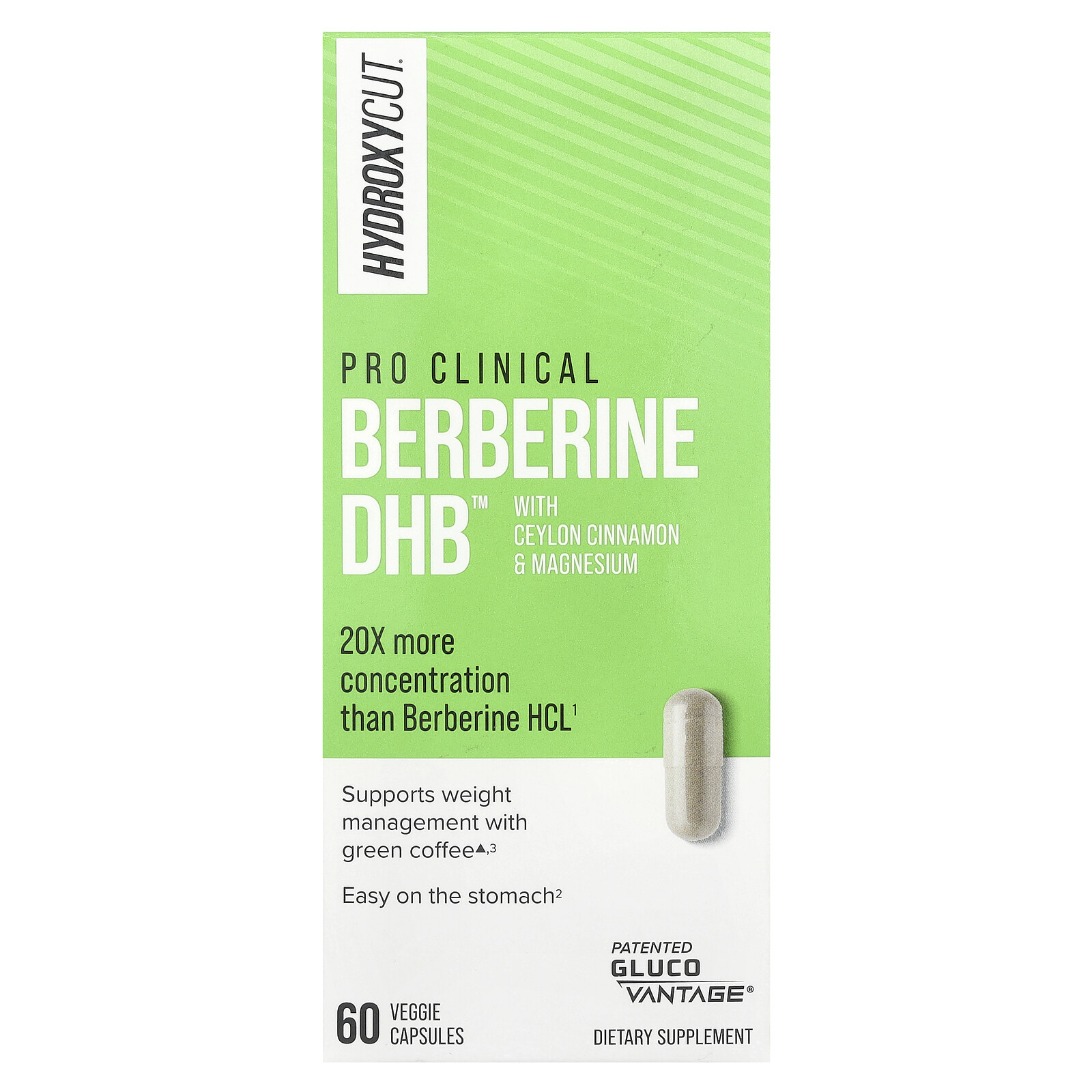 Pro Clinical Berberine DHB, 60 растительных капсул