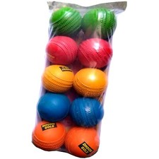 Multicolor Synthetic Cricket Rubber Balls, Standard Size, Pack of 10