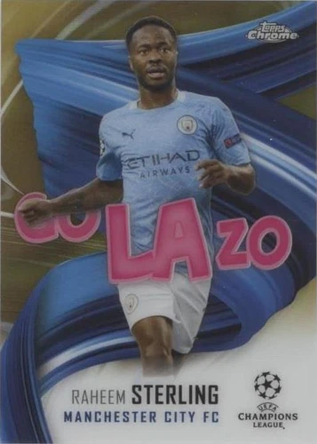 2020-21 Topps Chrome UCL Raheem Sterling #GOL-RS