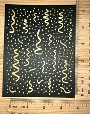 5 CONFETTI cardstock paper die cut embellishments scrapbook / card making