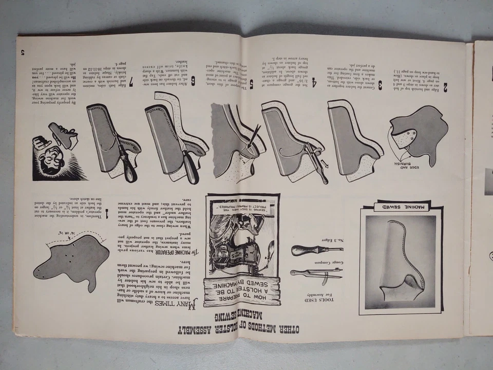 How to Make Holsters by Al Stohlman Stylecraft No 40 Leather Gun Holster Guide - Image 4 of 4