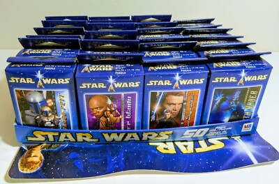 Star Wars Clone Wars Lot of 24 Mini Puzzles 50pc with Store Display 2002 MB