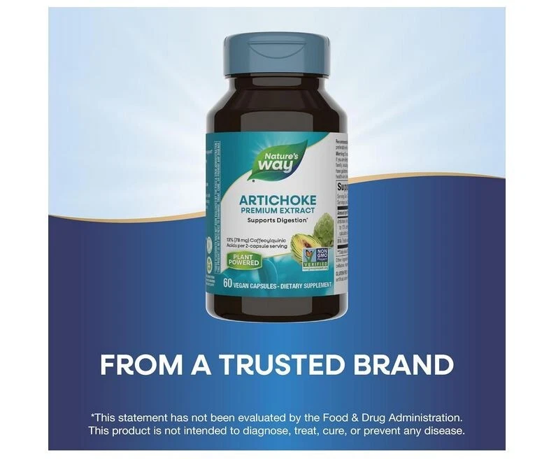 Nature'S Way Artichoke Premium Extract, Supports Digestion*, Non-Gmo Project Ver - Imagem 3 de 4