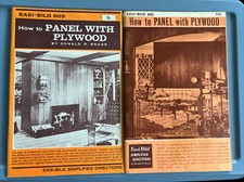 2 Vintage 1965, 1969 Easi-Bild How to Panel with Plywood Donald R. Brann 605