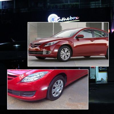 Dark Smoked Lens Amber Full LED Strip Bumper Reflector Replace Side Ma