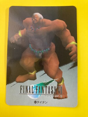 FINAL FANTASY VI Titan No.64 card Very Rare BANDAI Japanese F/S | eBay