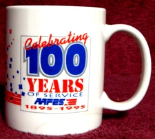 AAFES Celebrating 100 Years 1985-1995 Coffee Cup