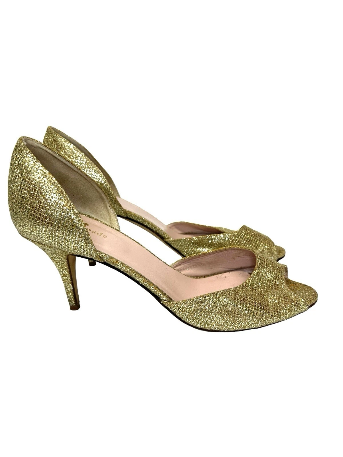 Kate Spade New York Sage G Peep Toe Glitter d'Orsay Pump taglia 10 5