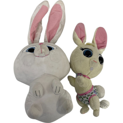 Disney Junior Tots Blondie And Snowball Easter Bunny Plush Stuffed Toys Lot Of 2