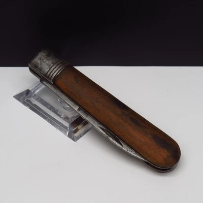 Vintage Taschenmesser 1940er Jahre WW2 Ära Holzgriff Carbonstahl Klappmesser - Bild 1 von 4