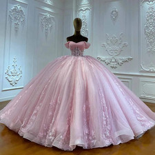 Vendanie Quinceanera Dresses for Girls Appliques Sweetheart Pleat Vestidos De 15