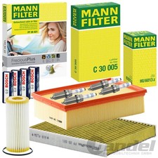 MANN FILTER INSPEKTIONSPAKET passend für AUDI A1 GB 40 TFSI VW POLO 6 2.0 GTI