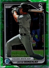 2024 Bowman Chrome Jacob Gonzalez #BCP-41 Green