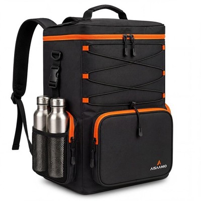 35L Insulated Cooler Backpack (35 Cans) - Leakproof Soft Sided Backpack Coole...