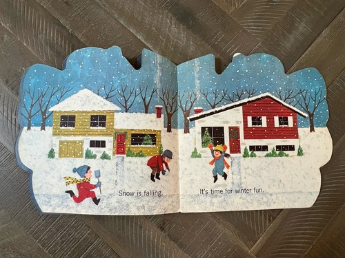 1965 A Golden Shape Book #5919 THE SNOWMAN BOOK 29c - Foto 3 di 14