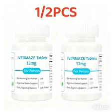 IVERMAZE Tablets 12 mg 100 Calcium Supplement- Daily Digestive Balance US STOCK