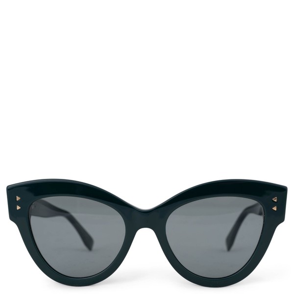73242 authentische FENDI dunkelgraue Acetat 2018 PEEKABOO CAT-EYE Sonnenbrille FF0266/S