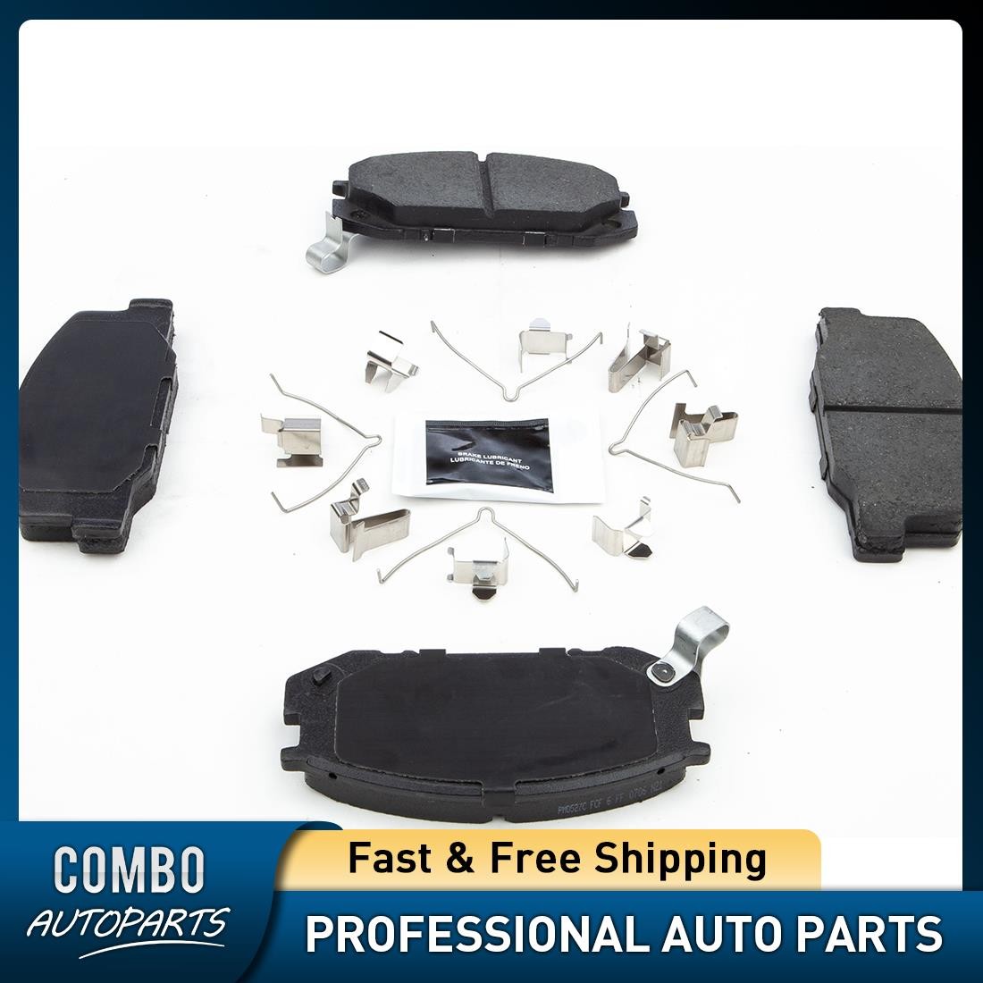 Front Ceramic Brake Pads w/ Hardware for 1989 1990 1991 1992 Lotus Esprit