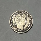 1910 **P**BARBER SILVER DIME - FREE SHIPPING!